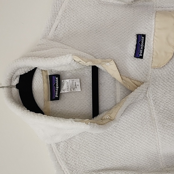 Patagonia Retool Snap T Pullover Fleece Womens White Medium - Picture 9 of 16